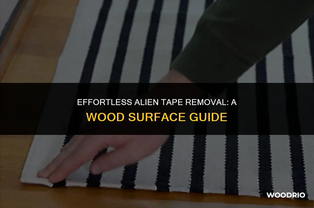 how to remove alien tape from wood
