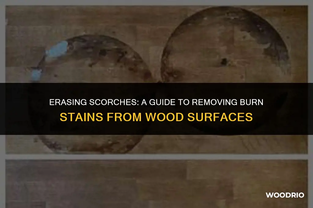 how to remove burn stains from wood