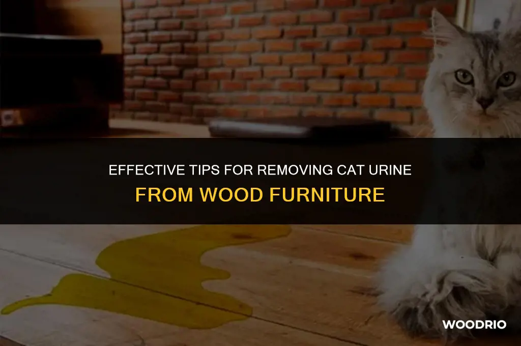 how to remove cat urine from wood furniture