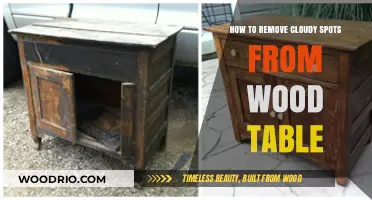 Restoring Clarity: A Guide to Removing Cloudy Spots from Wood Tables