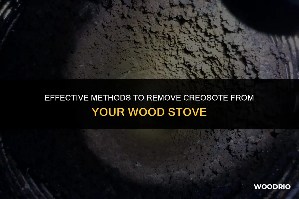 how to remove creosote from wood stove