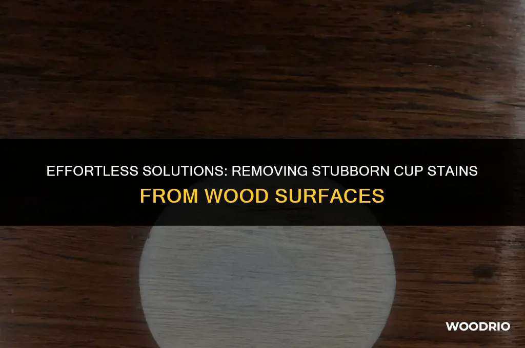 how to remove cup stains from wood