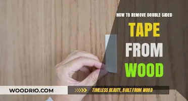 Efficiently Removing Double-Sided Tape from Wood Surfaces