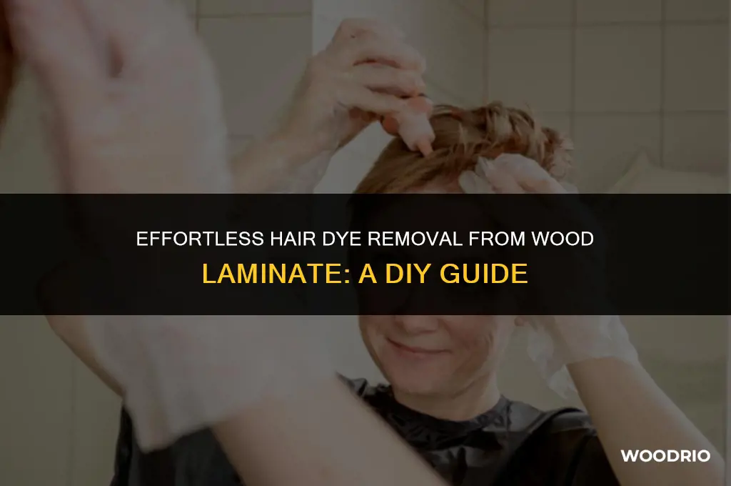 how to remove hair dye from wood laminate