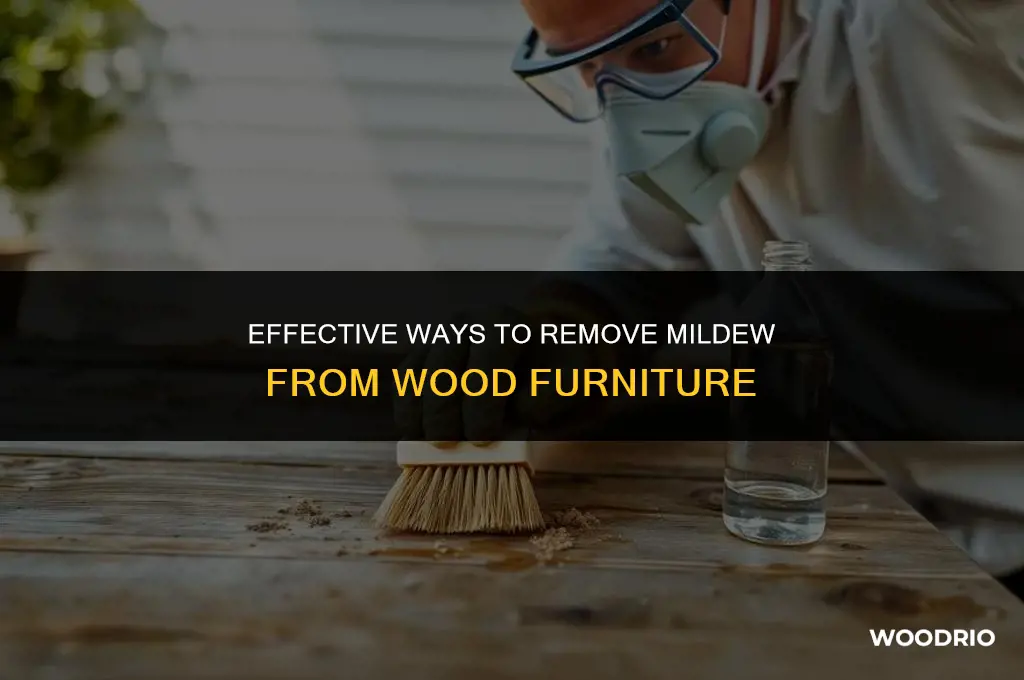 how to remove mildew from wood furniture