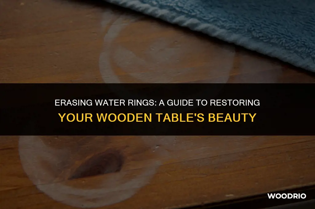how to remove moisture marks from wood table