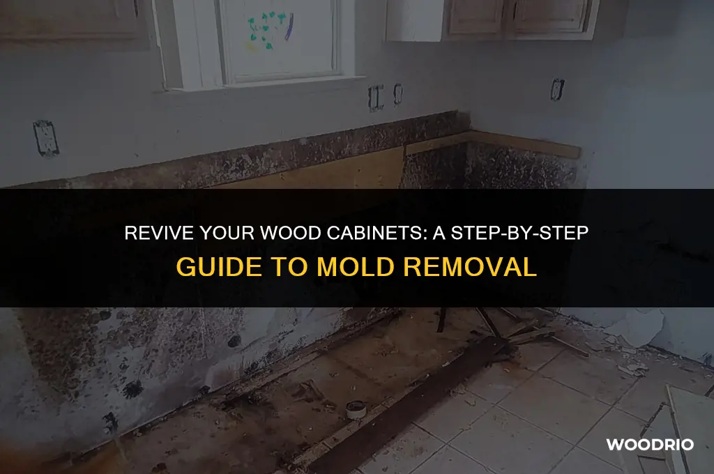 how to remove mold from wood cabinets