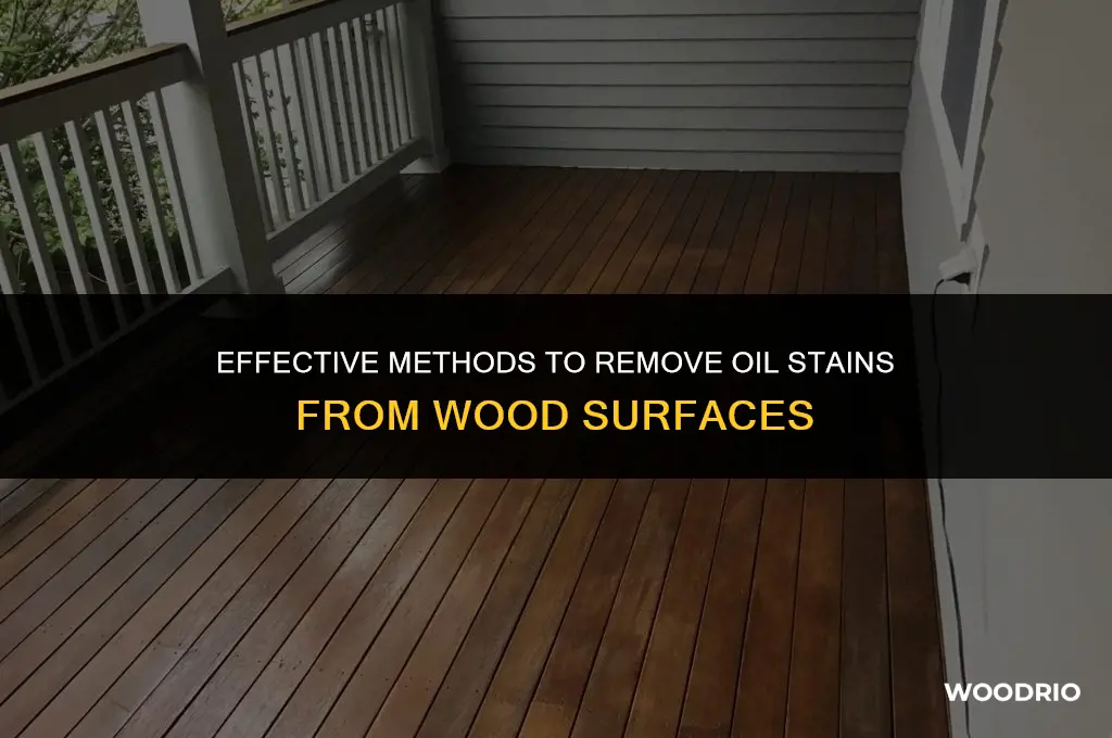 how to remove oil from wood