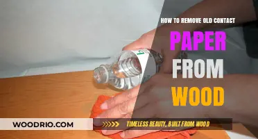 Effortless Removal: Old Contact Paper from Wood Surfaces