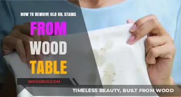 Effortless Restoration: Removing Old Oil Stains from Wood Tables