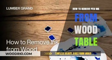 Effortless Ink Removal: Restore Your Wooden Table's Natural Beauty