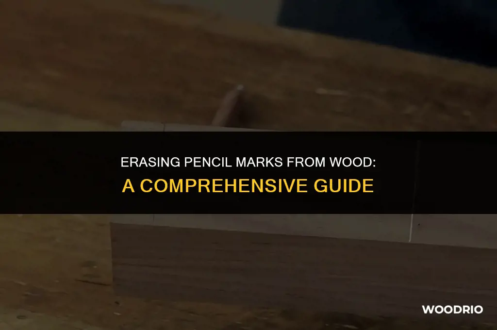 how to remove pencil marks from wood