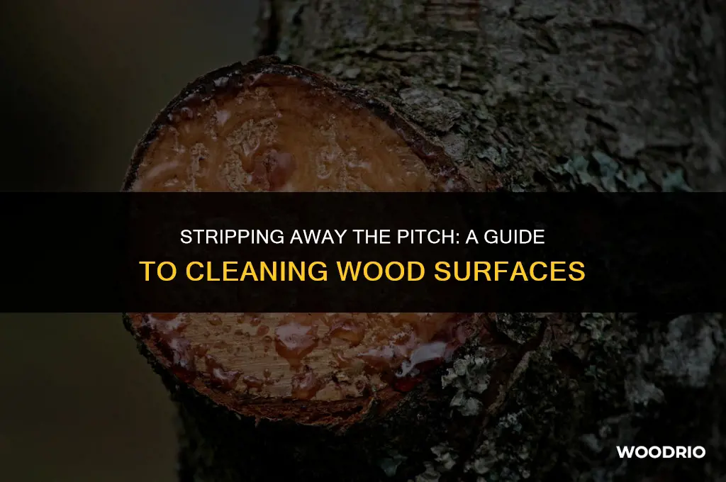 how to remove pitch from wood