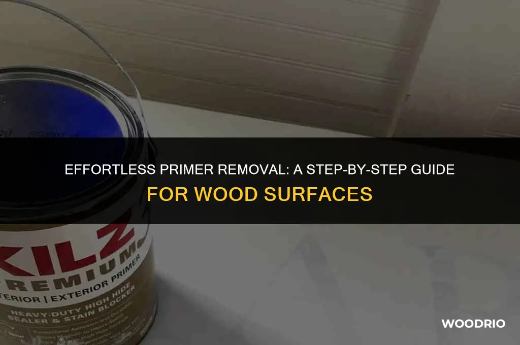 how to remove primer from wood