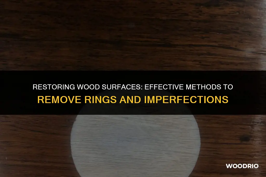 how to remove rings on wood