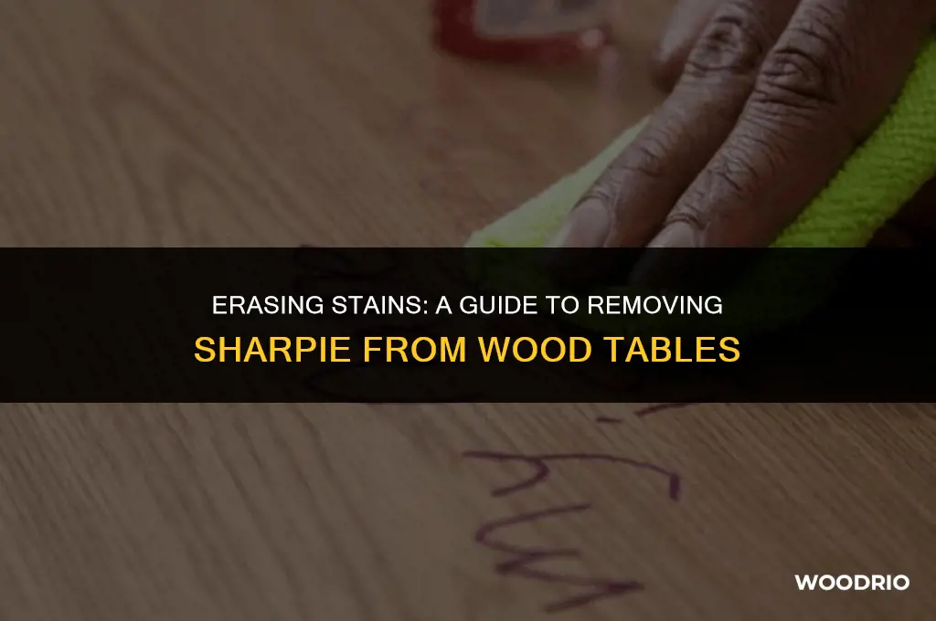 how to remove sharpie marker from wood table