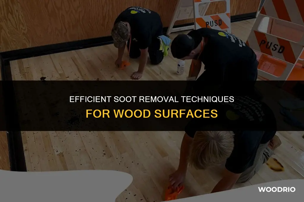 how to remove soot from wood