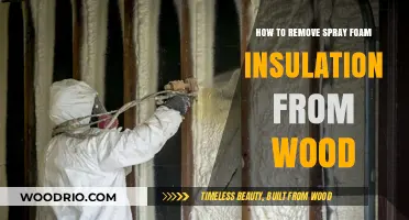 Efficiently Removing Spray Foam Insulation from Wood Surfaces