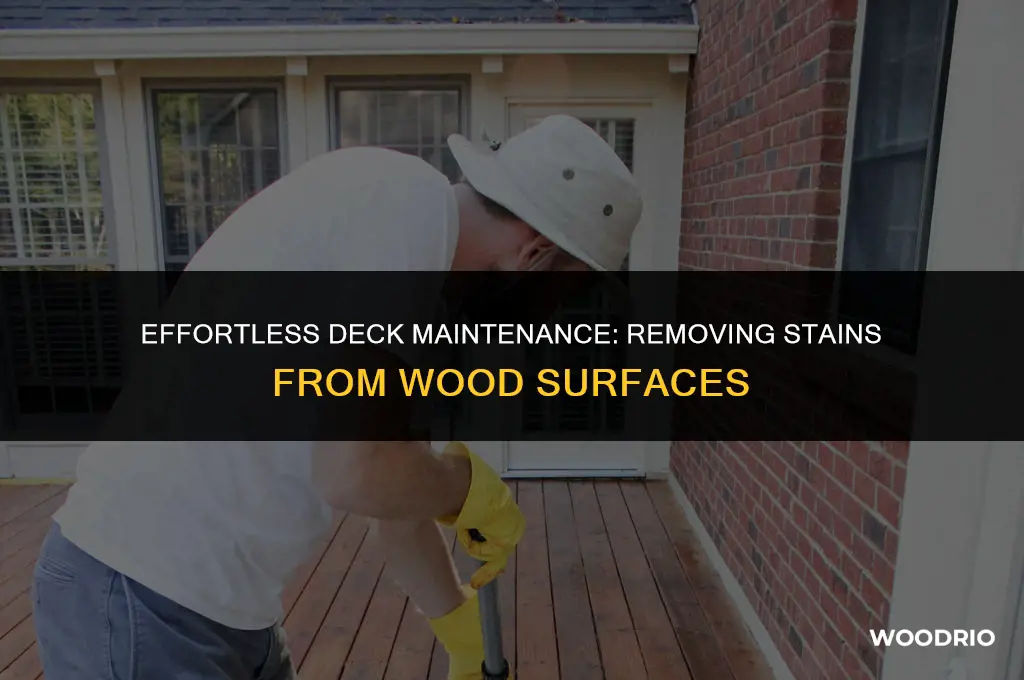 how to remove stain from a wood deck