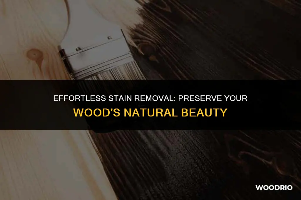 how to remove stain from wood without sanding
