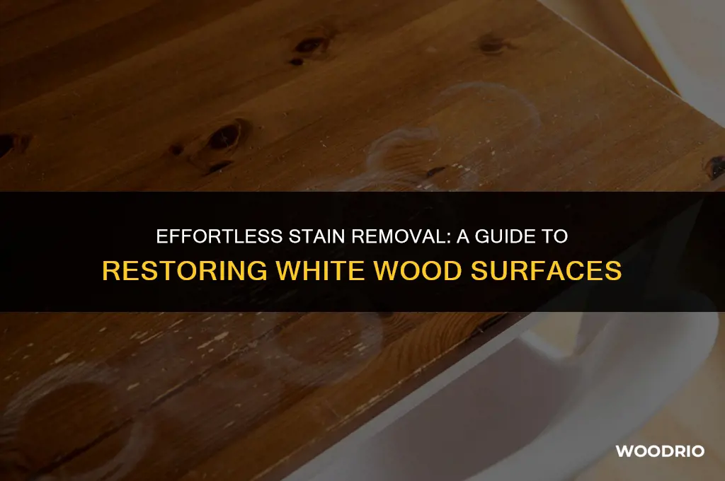 how to remove stains from white wood