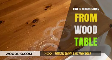 Effortless Stain Removal: Restore Your Wood Table's Natural Beauty
