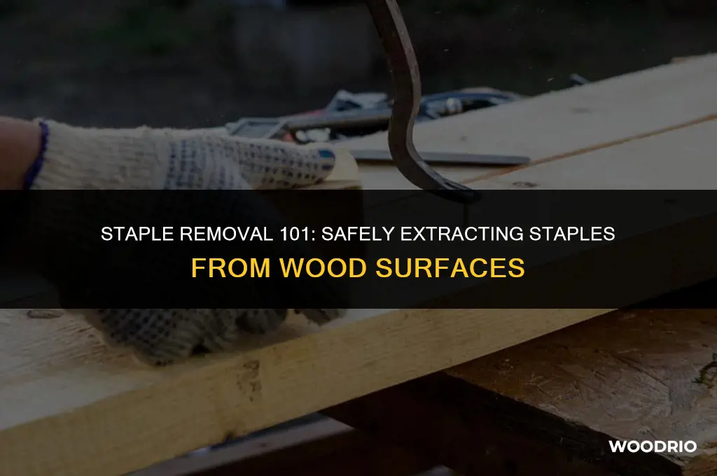 how to remove staples from wood