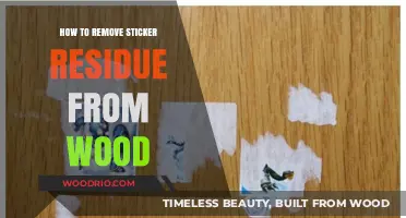 Effortless Sticker Residue Removal: A Wood Surface Guide