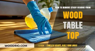 Effortless Cleaning: Removing Sticky Residue from Your Wood Tabletop