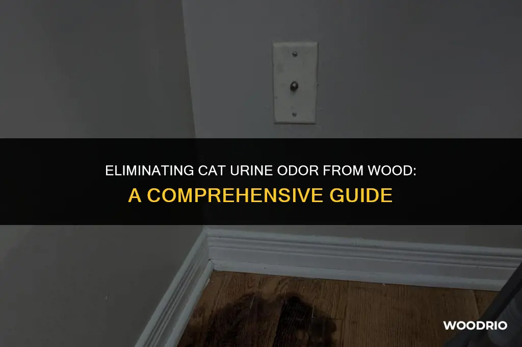 how to remove the smell of cat urine from wood