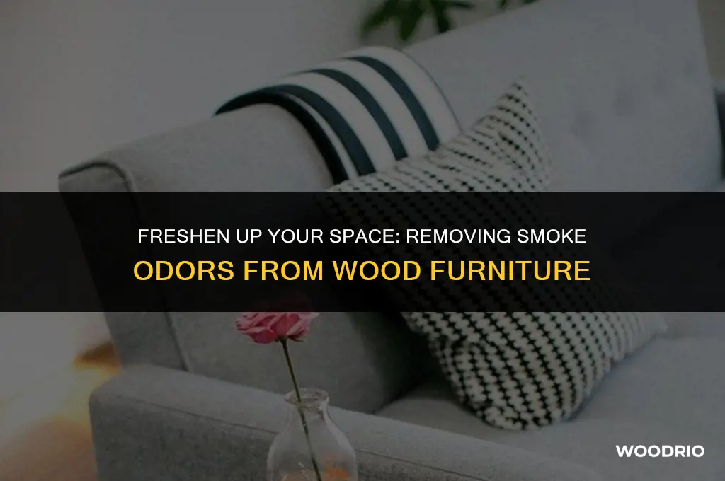 how to remove the smell of smoke from wood furniture
