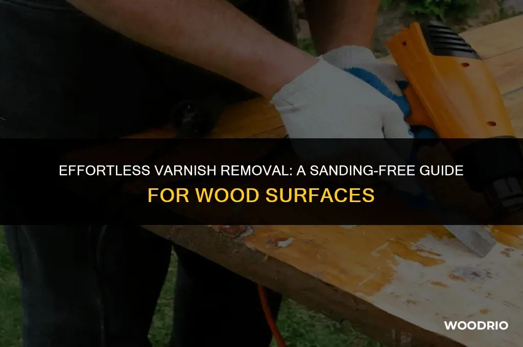 how to remove varnish from wood without sanding