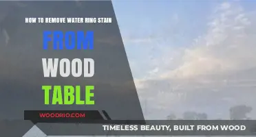 Erasing Water Rings: A Guide to Restoring Your Wooden Table's Beauty