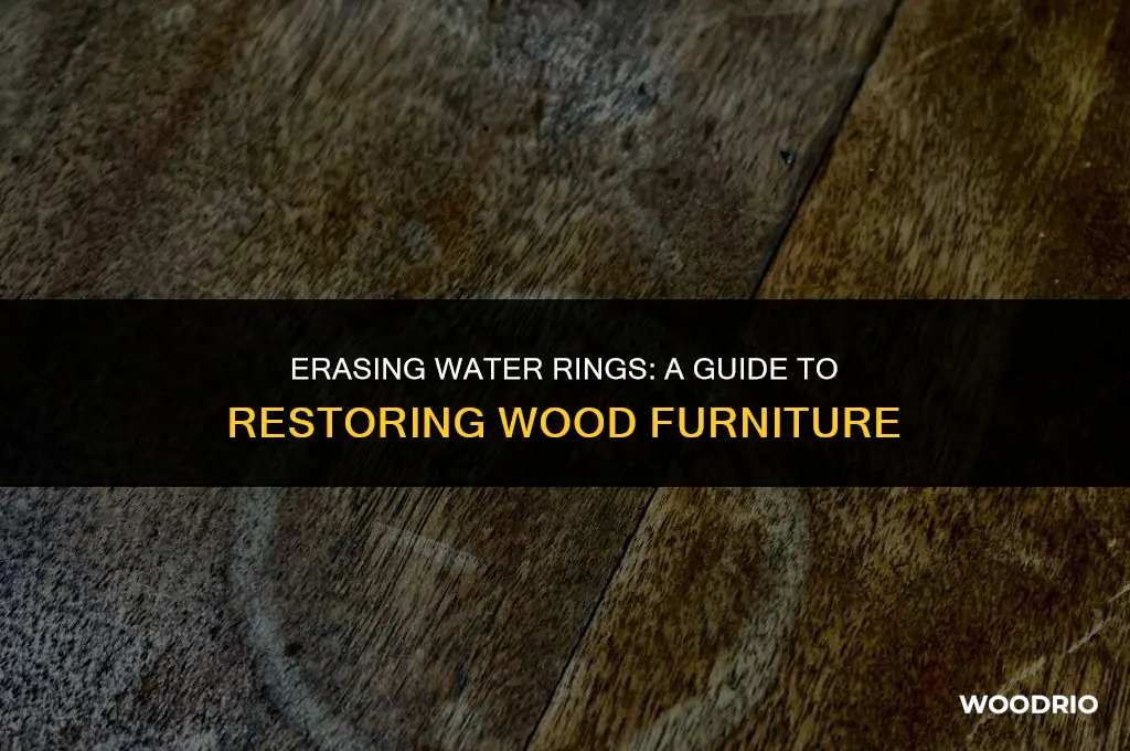how to remove water rings from wood furniture