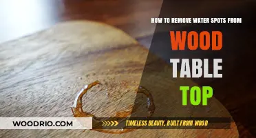 Effortless Restoration: Removing Water Spots from Your Wood Table Top