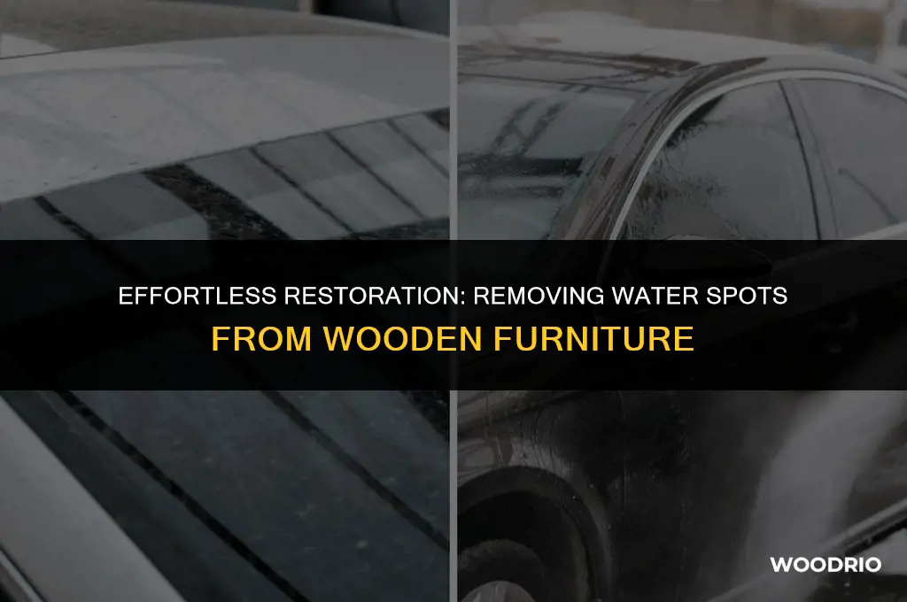 how to remove water spots from wooden furniture