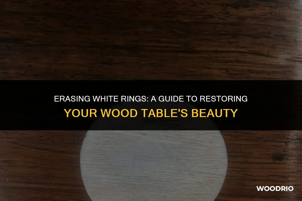 how to remove white rings from wood table