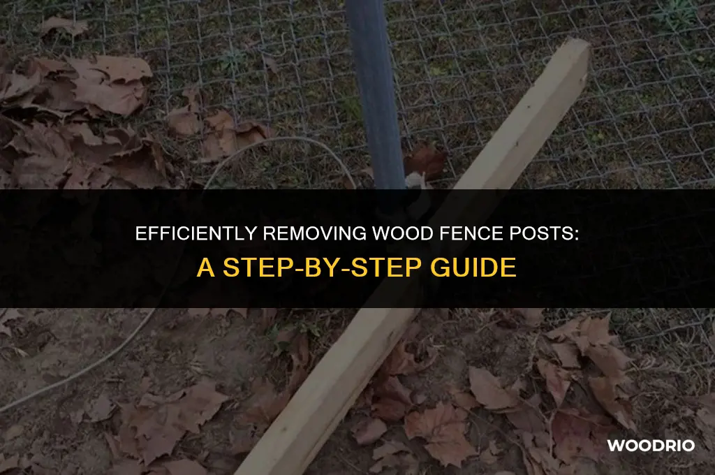 how to remove wood fence post