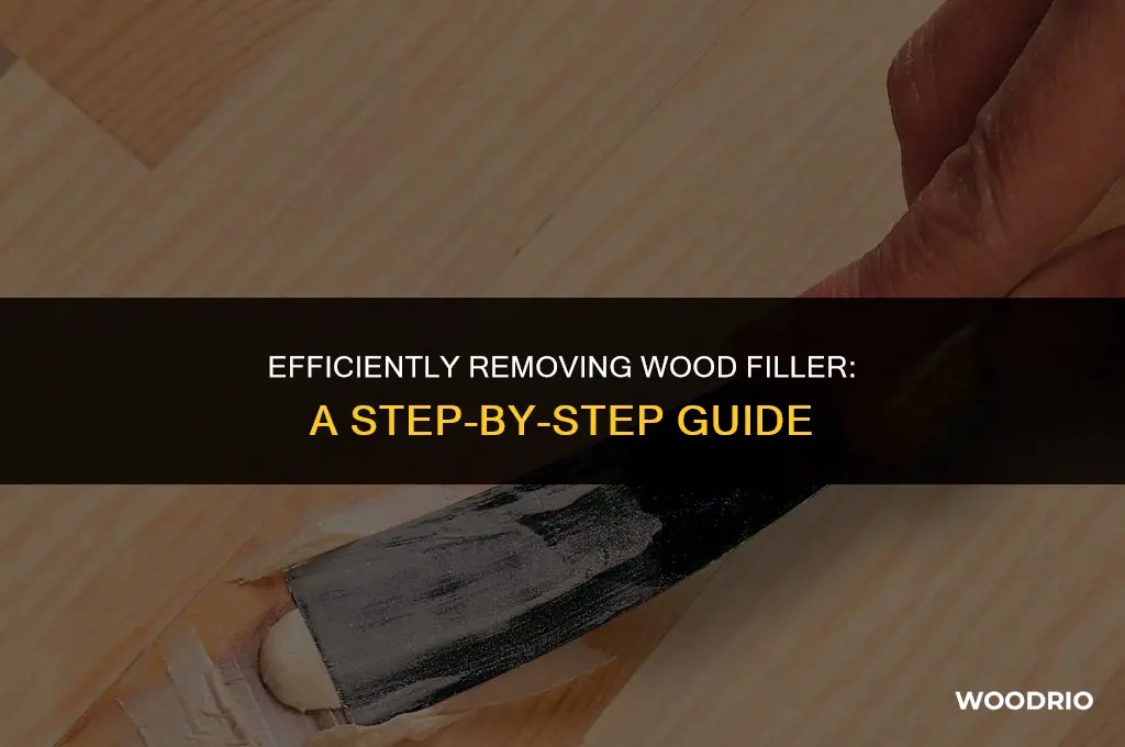 how to remove wood filler