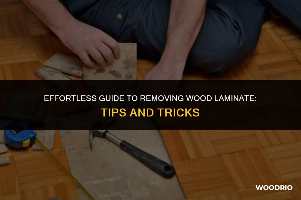 how to remove wood laminate