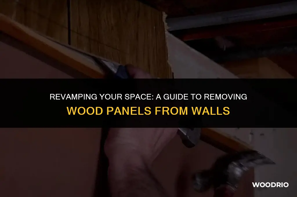 how to remove wood panels from walls