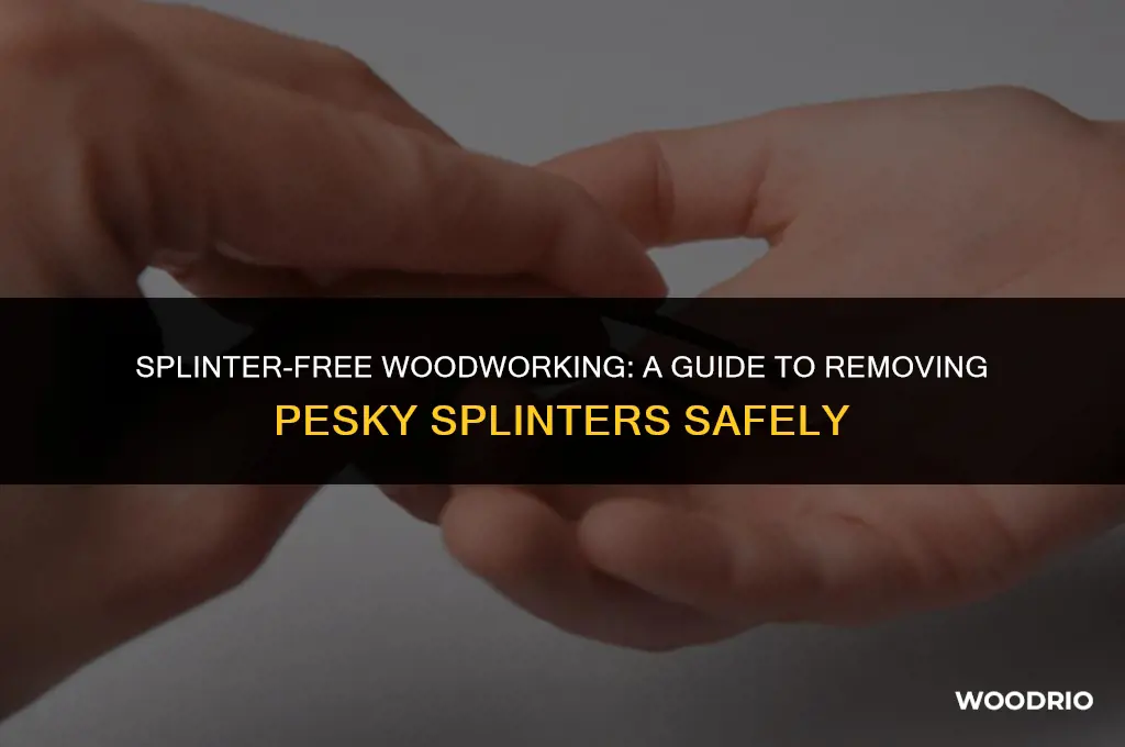 how to remove wood splinter