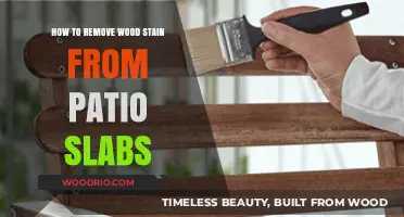 Effortless Patio Maintenance: Removing Wood Stain from Slabs