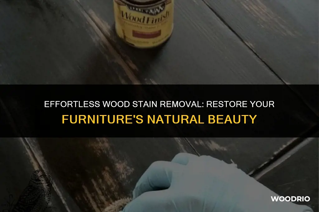 how to remove wood stain from wood furniture