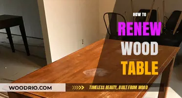 Revive Your Wood Table: Easy Steps to Restore Its Natural Beauty