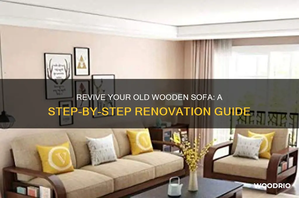how to renovate old wooden sofa