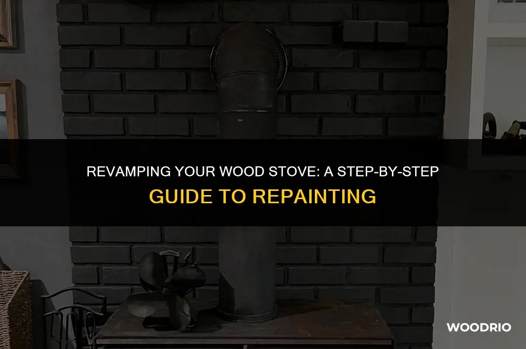 how to repaint a wood burning stove