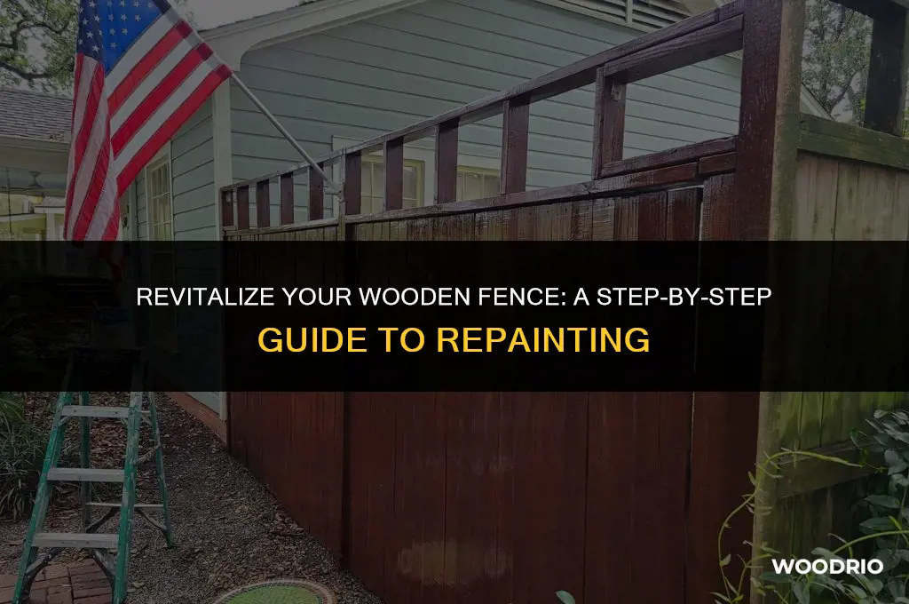 how to repaint a wood fence
