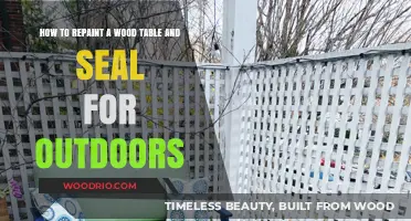 Revamp Your Outdoor Space: Repainting and Sealing Wood Tables