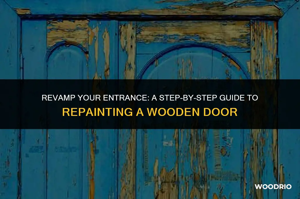 how to repaint a wooden door